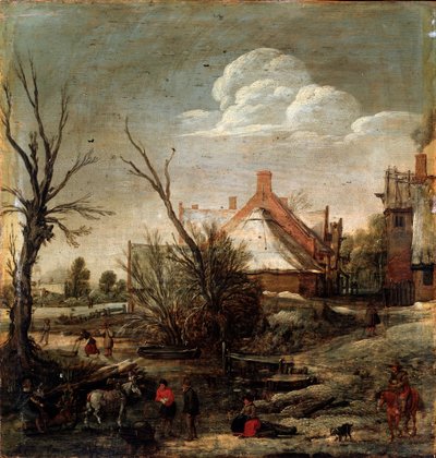 冬、17世紀 作： Esaias van de Velde