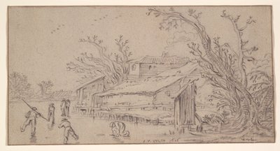 冬の風景 作： Esaias van de Velde