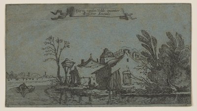 川沿いの農場 作： Esaias van den Velde I