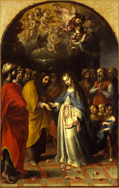 聖母の結婚、1693年 作： Esteban Márquez de Velasco