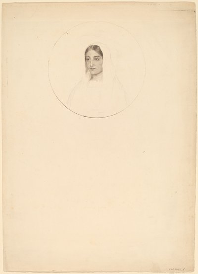 若い女性の頭 作： Esther Frances Alexander