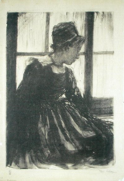 ブルトンの若い女性 作： Ethel Gabain