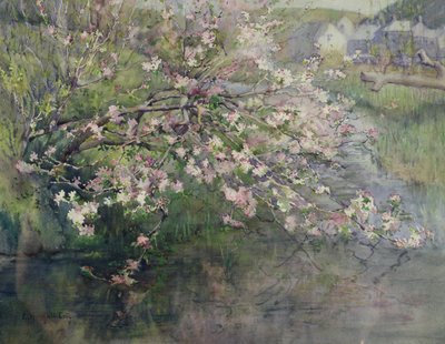 川沿いの花 作： Ethel Horsfall Ertz