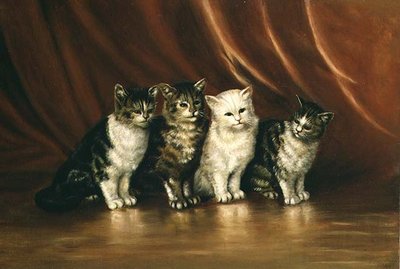 4匹の猫 作： Ethel Leigh