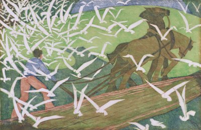 鋤を追う鳥 作： Ethel Spowers