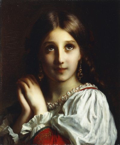 願い事をする、 作： Etienne Adolphe Piot