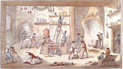 フランス革命の期間中に農場を解任（紙にトイレ） 作： Etienne Bericourt