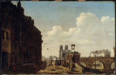 ハレ・オ・ヴァン・エ・ア・ロー・ド・ヴィを訪れる皇帝、1811年（油彩・カンヴァス） 作： Etienne Bouhot