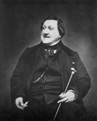 ジョアチーノロッシーニ、イタリアの作曲家、c1865 作： Etienne Carjat