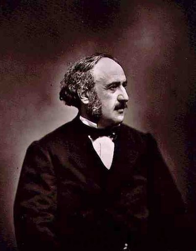 ジュール・シモン（1814-96）、「現代の画廊」より、1874-78年頃（モノクロ写真） 作： Etienne Carjat
