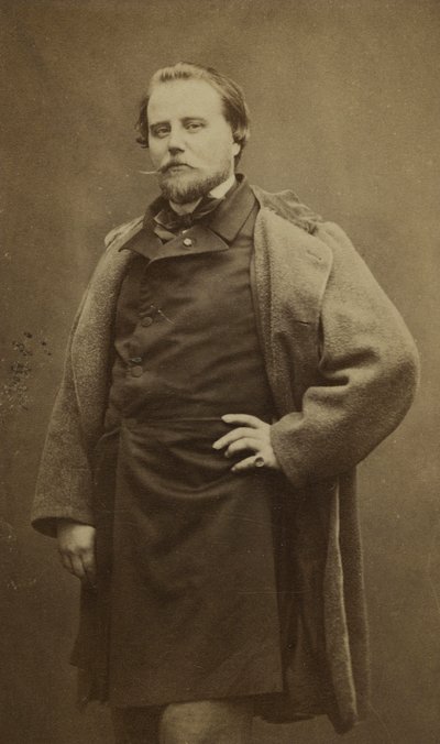 アドリアン・ロベールのペンネームで知られるシャルル・バセット（1822-1869）の肖像。 作： エティエンヌ・カルジャット