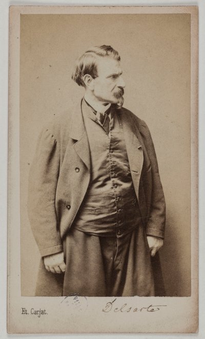 フランソワ・デルサルテの肖像 1870-90年頃（アルメン・プリント） 作： エティエンヌ・カルジャット