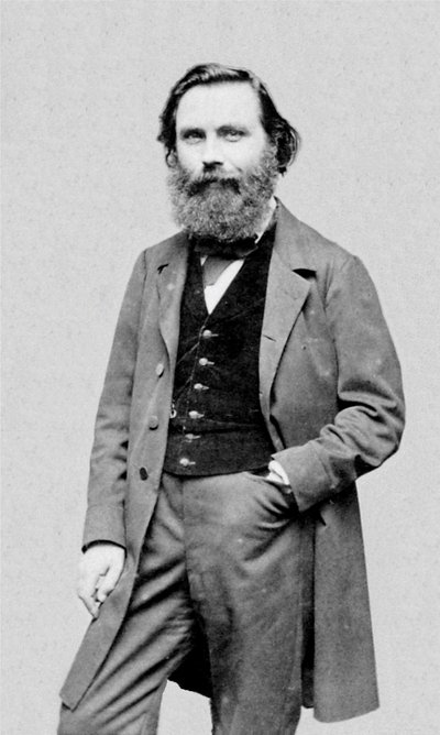 フランスの作家、ジャーナリスト、ウジェーヌ・ガルサン（1830-1909）の肖像。 作： エティエンヌ・カルジャット