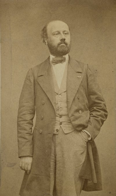 作曲家フランソワ・バザン（François Bazin 1816-1878）の肖像（1760年頃）。 作： Etienne Carjat