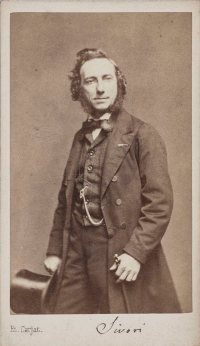 ヴァイオリニストで作曲家のカミッロ・シボリ1815-1894年の肖像。 作： Etienne Carjat
