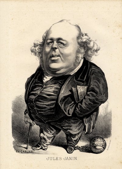 flying leaf - Etienne Carjat (1826-1906)によるイラスト。ジャナン・ジュール(1804-1874) 作： Etienne Carjat