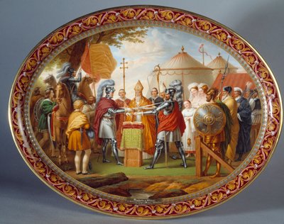 チョコレートのサービングトレイエティエンヌ・シャルル・ルグエイ（1762-1846 作： Etienne Charles Leguay
