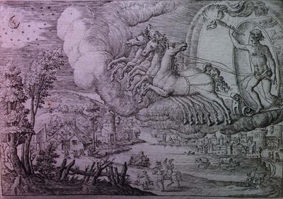 太陽のアレゴリー、「Emblemes Moraux」より（エングレーヴィング 作： Etienne Delaune
