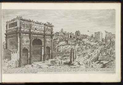 ローマのコンスタンティヌスの凱旋門 古代の建物 (シリーズのタイトル) I vestigi dell