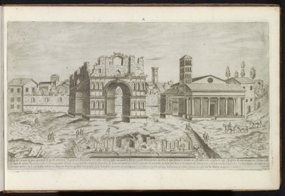 ローマのヤヌスの凱旋門 古代の建物 (シリーズのタイトル) I vestigi dell