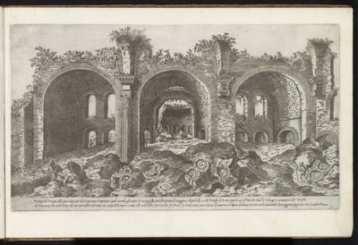 ローマのマクセンティウス大聖堂の遺跡 古代の建物 (シリーズのタイトル) I vestigi dell