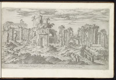 ローマのティトゥス浴場の遺跡 古代の建物 (シリーズのタイトル) I vestigi dell