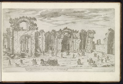 ローマのディオクレティアヌス浴場 古代の建物 (シリーズのタイトル) I vestigi dell