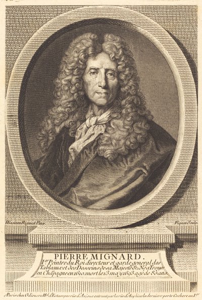 ピエール・ミニャール 作： Étienne Ficquet after Hyacinthe Rigaud