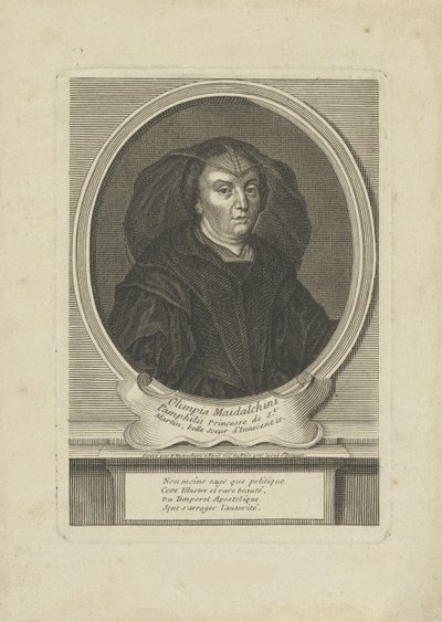 Olimpia Maidalchini Pamphilj 1591–1657の肖像、um 1700。 作： Etienne Jehandier Desrochers