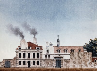 1818年のネッカー病院-J.E.Thierryが彫ったヴィネット、公的支援のアーカイブス 作： Etienne Jules Thierry