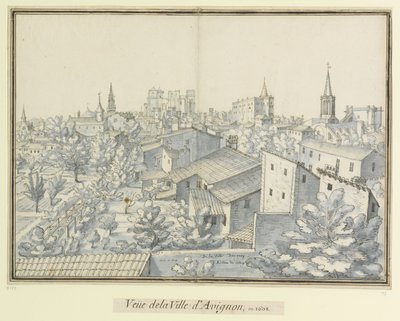 ダヴィニョン邸  A. ツアー・ド・カレッジ  1608年、アウストにて : Veüe de la Ville d