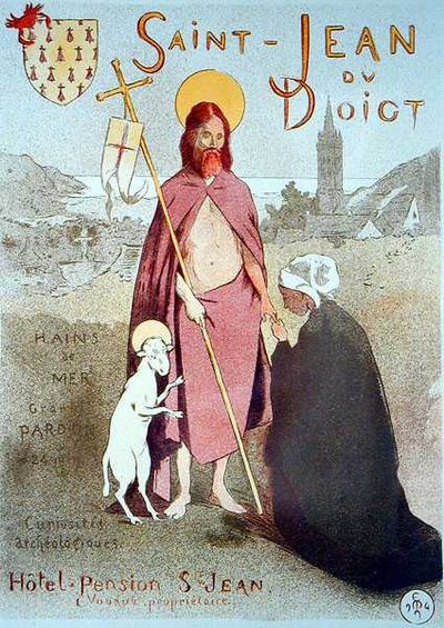 St Jean du Doigt」の広告ポスターの複製 作： Etienne Moreau Nelaton