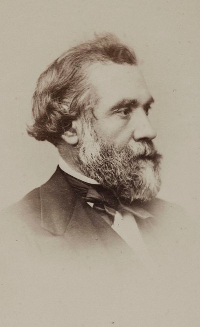 著者アルフォンス エスクイロス 1812-1876 の肖像画。 作： Etienne Neurdein