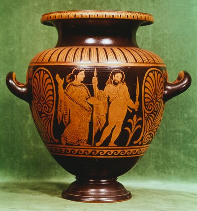 スタムノス、ヴルチ（ラツィオ州）の赤像土器。エトルリア文明、紀元前4世紀。 作： Etruscan