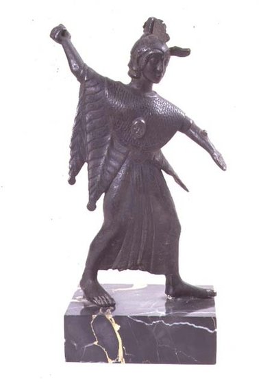 闘うミネルバの像、エトルリア（ブロンズ 作： Etruscan Etruscan