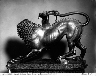 ベレロフォンの傷ついたキマイラ」（ブロンズ）（詳細は104199参照 作： Etruscan Etruscan