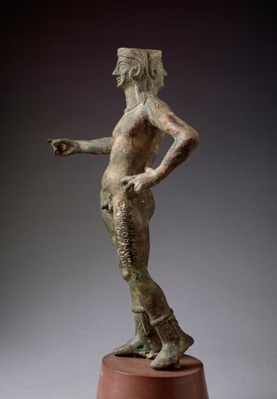 デザイン・クルサンスの神性ブロンズ彫刻、紀元前3世紀 作： Etruscan Etruscan