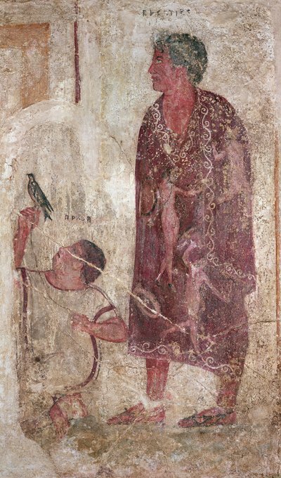 ヴェルステイタスとその奴隷（壁画） 作： Etruscan Etruscan