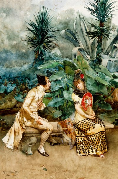 愛の宣言、1887 作： Ettore Simonetti