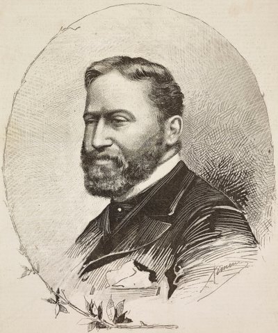 ジュゼッペ・デ・ニッティス（1846-1884）の肖像 作： Ettore Ximenes