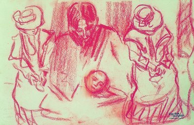 Der Maler Joseph Posenaer und Augustine Pautre 作： ユーゲン・ヴァン・ミーゲム