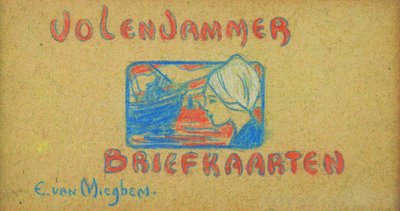 フォーレンダムの絵はがき 作： Eugeen van Mieghem