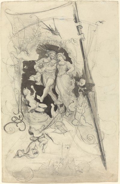幸せな従者とその花嫁 作： Eugen Napoleon Neureuther
