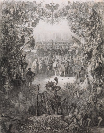 選挙年 1843-1844 のアルブレヒト デューラー協会のメンバー Der Albrecht Du..., 1843. 作： Eugen Napoleon Neureuther