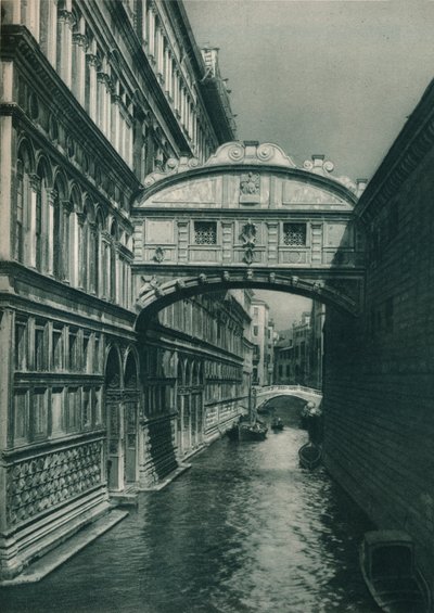ため息橋、ヴェネツィア、イタリア、1927 作： Eugen Poppel