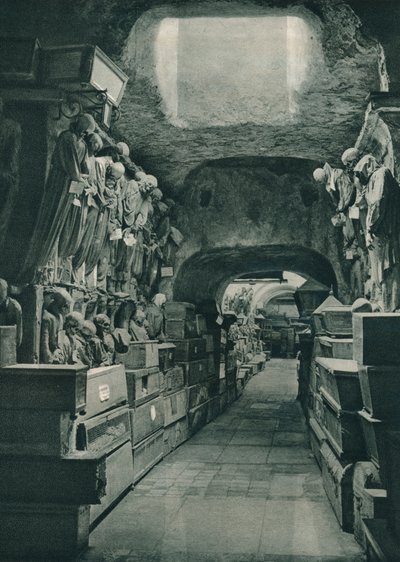 カプチンのカタコンベ、パレルモ、シチリア島、イタリア、1927 作： Eugen Poppel