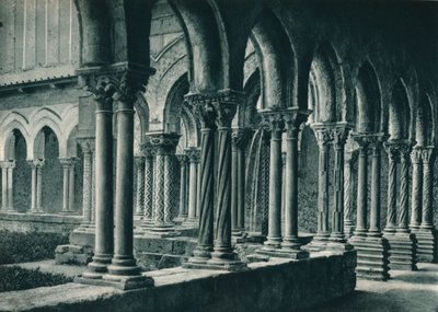 ベネディクト会修道院の回廊、モンレアーレ、シチリア島、イタリア、1927 作： Eugen Poppel