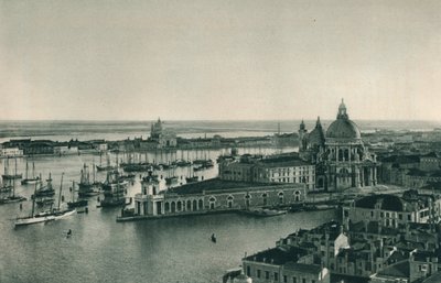 大運河とサンタマリアデッラサルーテ教会、ヴェネツィア、イタリア、1927 作： Eugen Poppel