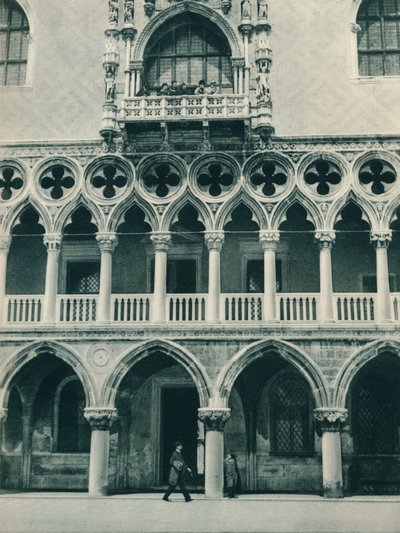 ドージェ宮殿の一部、ヴェネツィア、イタリア、1927 作： Eugen Poppel