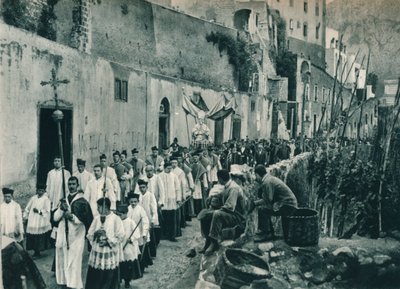 行列、カプリ、イタリア、1927 作： Eugen Poppel